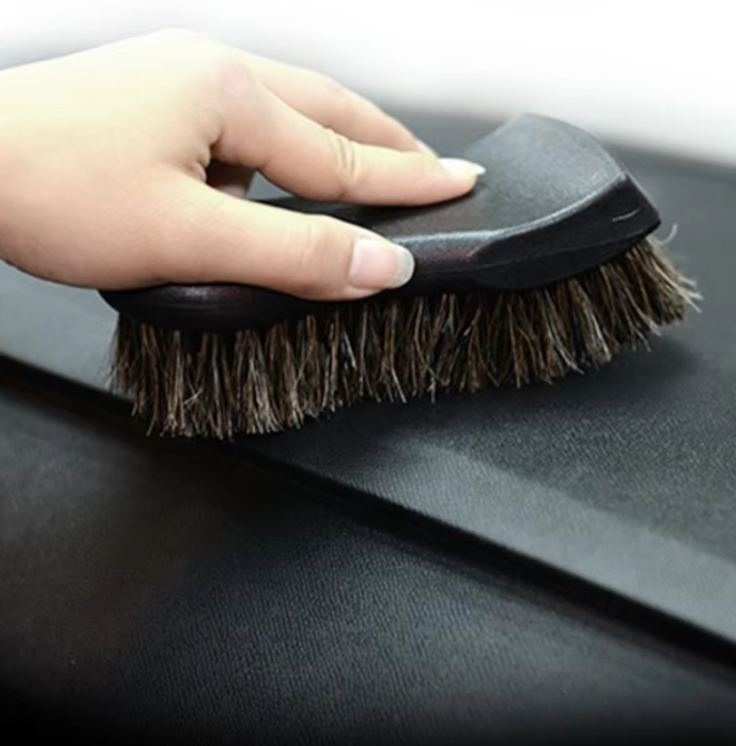 Leather Cleaner Interior - Genuine Horsehair Leather Cleaning Brush for